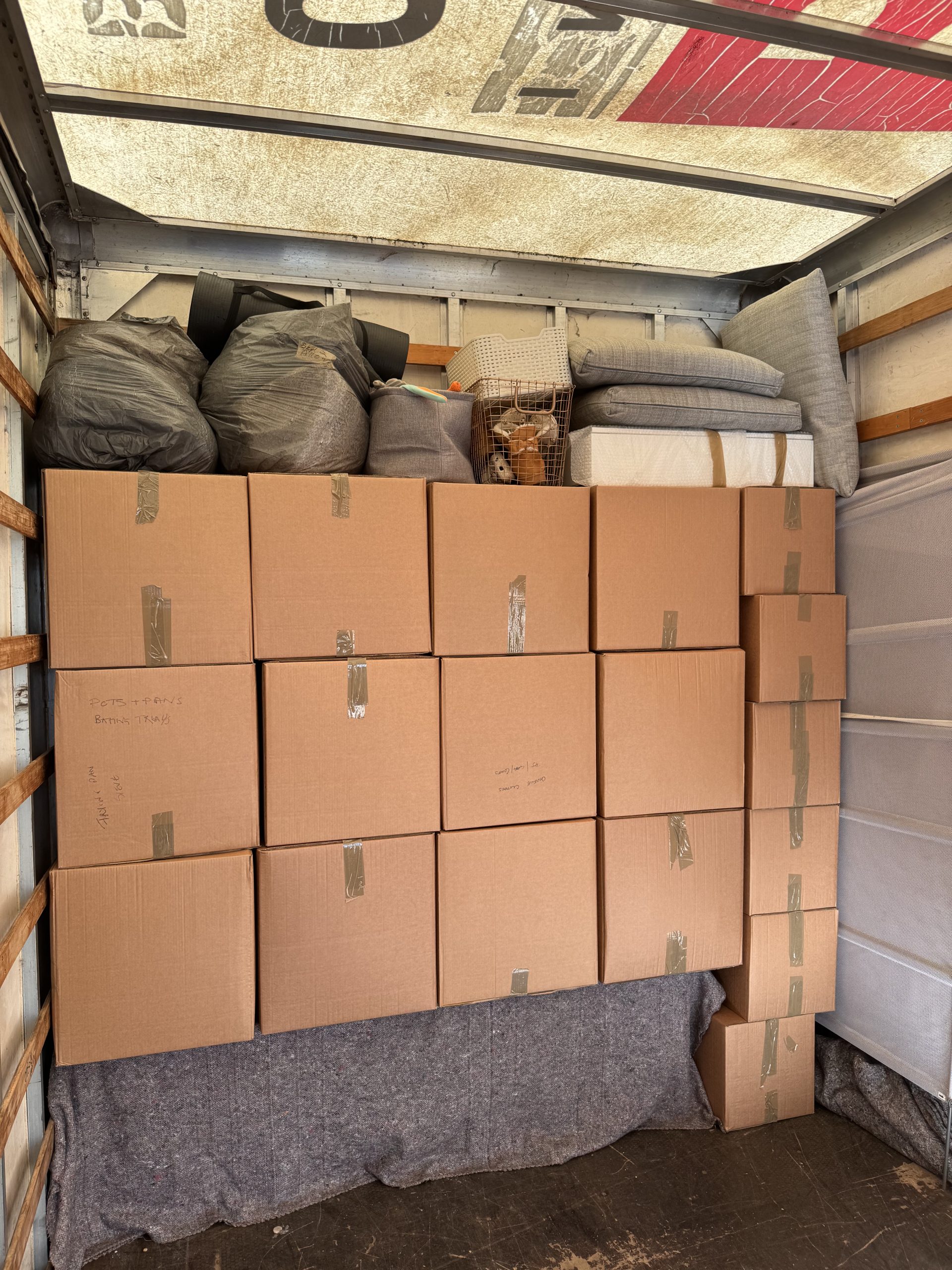 Neatly stacked and expertly packed